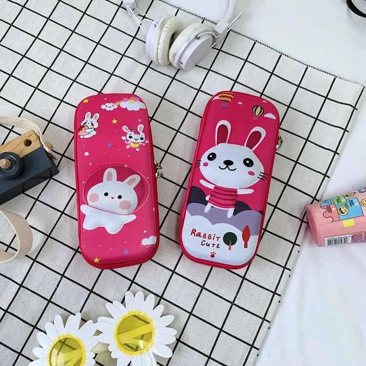 Cute Pencil Case Boys And Girls Kindergarten Primary School Children Large Capacity Pencil Bag Pupil Stationery Storage Box