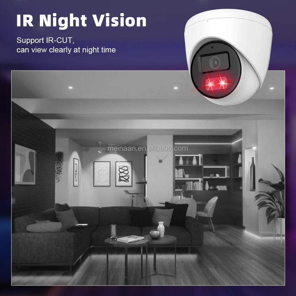 Wire Support DVR 4 IN 1 AHD TVI CVI CVBS 5MP 2.5K Surveillance Camera Night Vision Dome Indoor Home Security CCTV Analog Camera