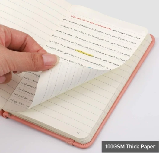 Custom Wholesale Mini Hardcover Notebook with 160 Numbered Pages College Ruled Notebook