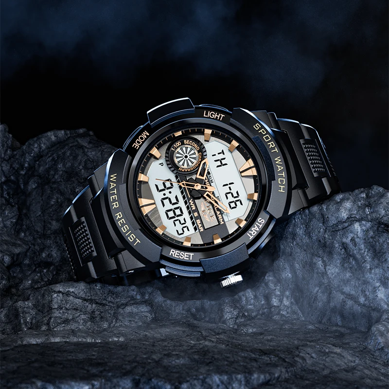 LIGE Digital Men Watch 50m Waterproof Wristwatch LED Quartz Clock Sport Watch Male Big Watches Men Relogio Masculino