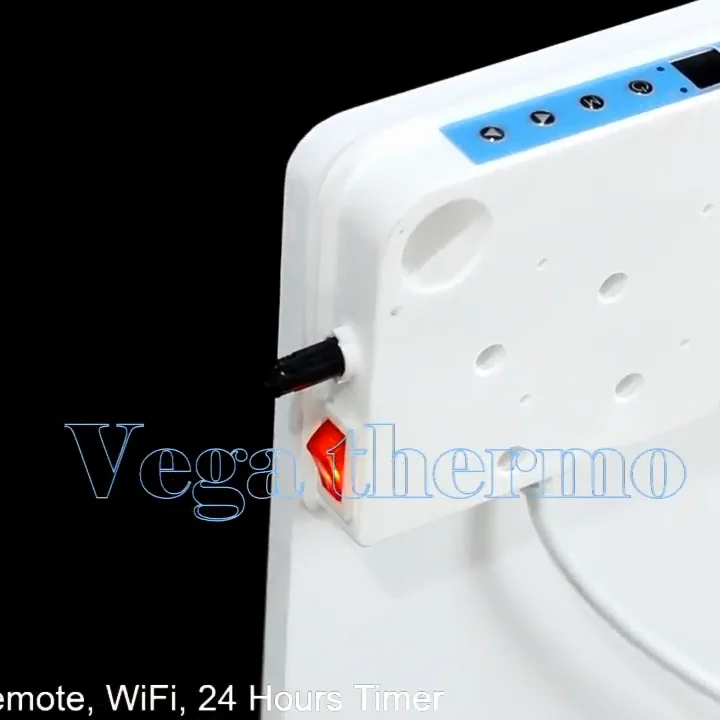 Paintable white customized color slim Wi-Fi digital adjustable thermostat P40 400 W gentle wall convector ceramic panel heaters