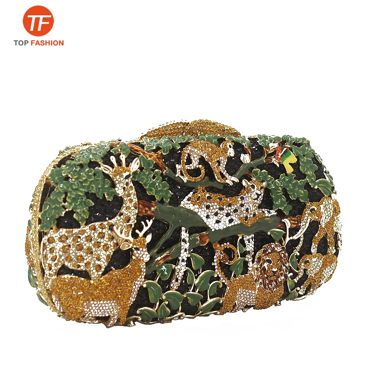 
Luxury Animals Crystal Rhinestone Party Hardcase Clutch Evening Bag from Factory 