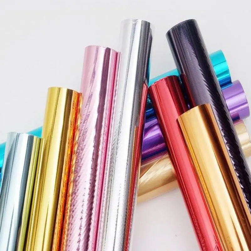 5.9usd/roll fcl load Hot stamping foil rolls 0.64x120m for paper and plastics