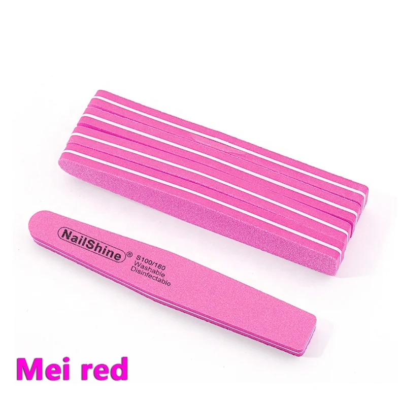Моющиеся выполненный по индивидуальному заказу Женская маникюр ногтей 6 видов цветов 100/180 алмазная шлифовальная пилка для ногтей буфера шлифовальный пилочки для ногтей Губка