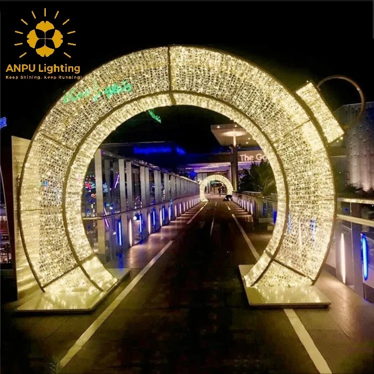 2022 Beautiful butterfly arches Motif Christmas lights for street decorations