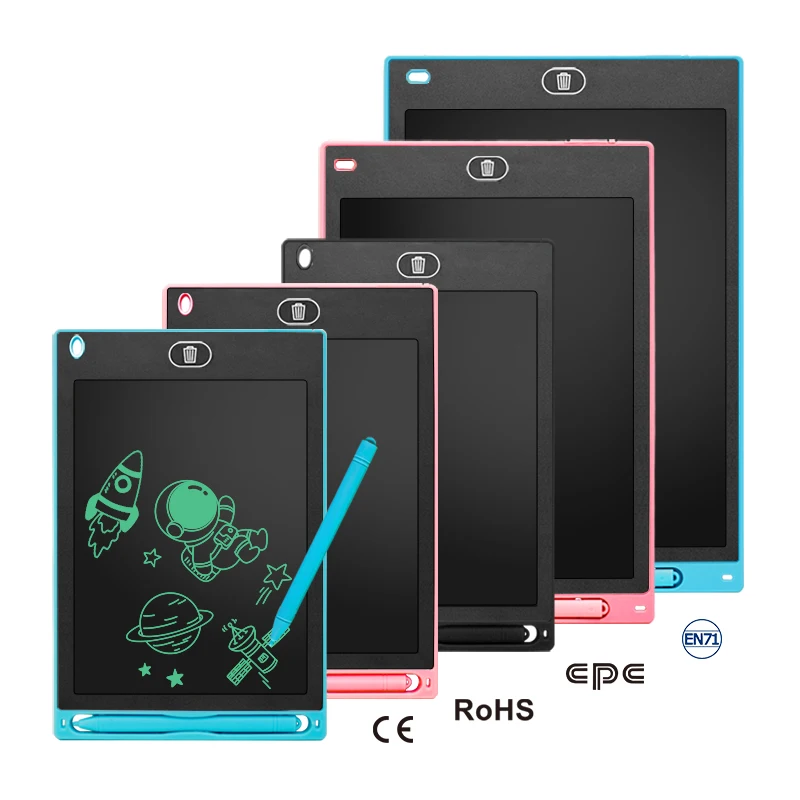 monochrome screen electronic drawing board digital writing pads lcd writing tablet 8.5 10 12 16 inch for kids