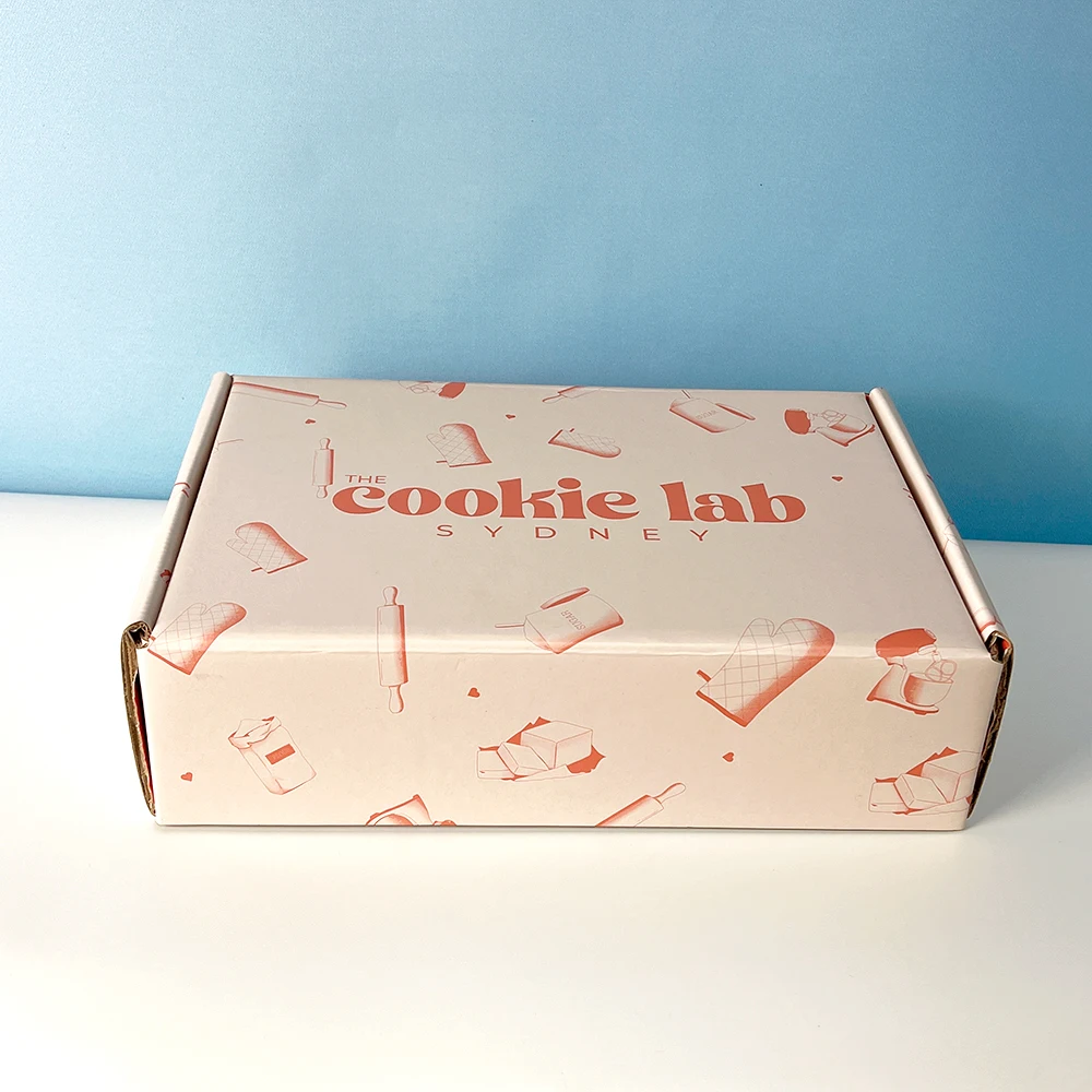 Custom Design Logo Food Grade Printing Recyclable Foldable Cake Food Cookie Bread Pastry Donut Macaron Paper Packaging Boxes