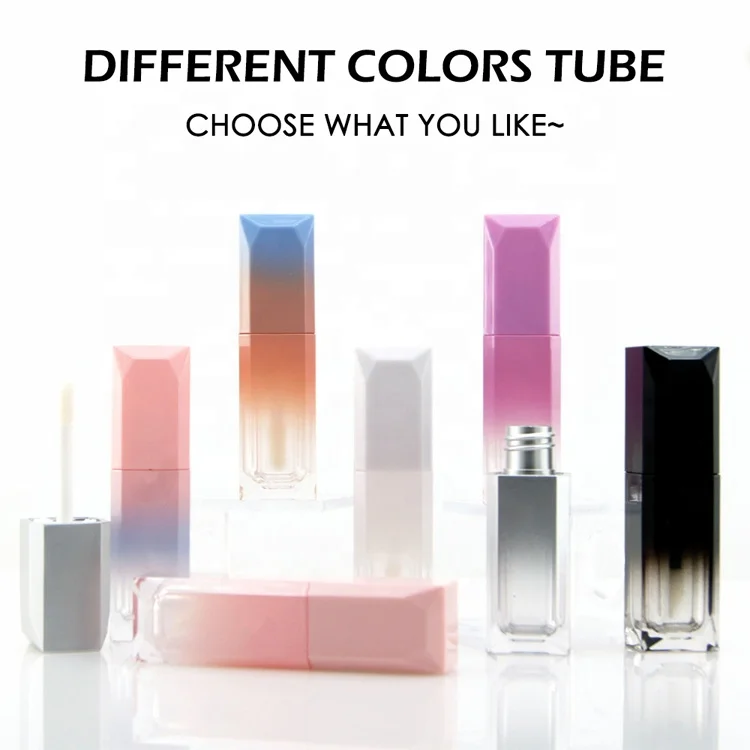 Custom Logo Diamond Gradient Color Design Lip Gloss Waterproof Long-lasting Natural Matte Liquid Lipstick