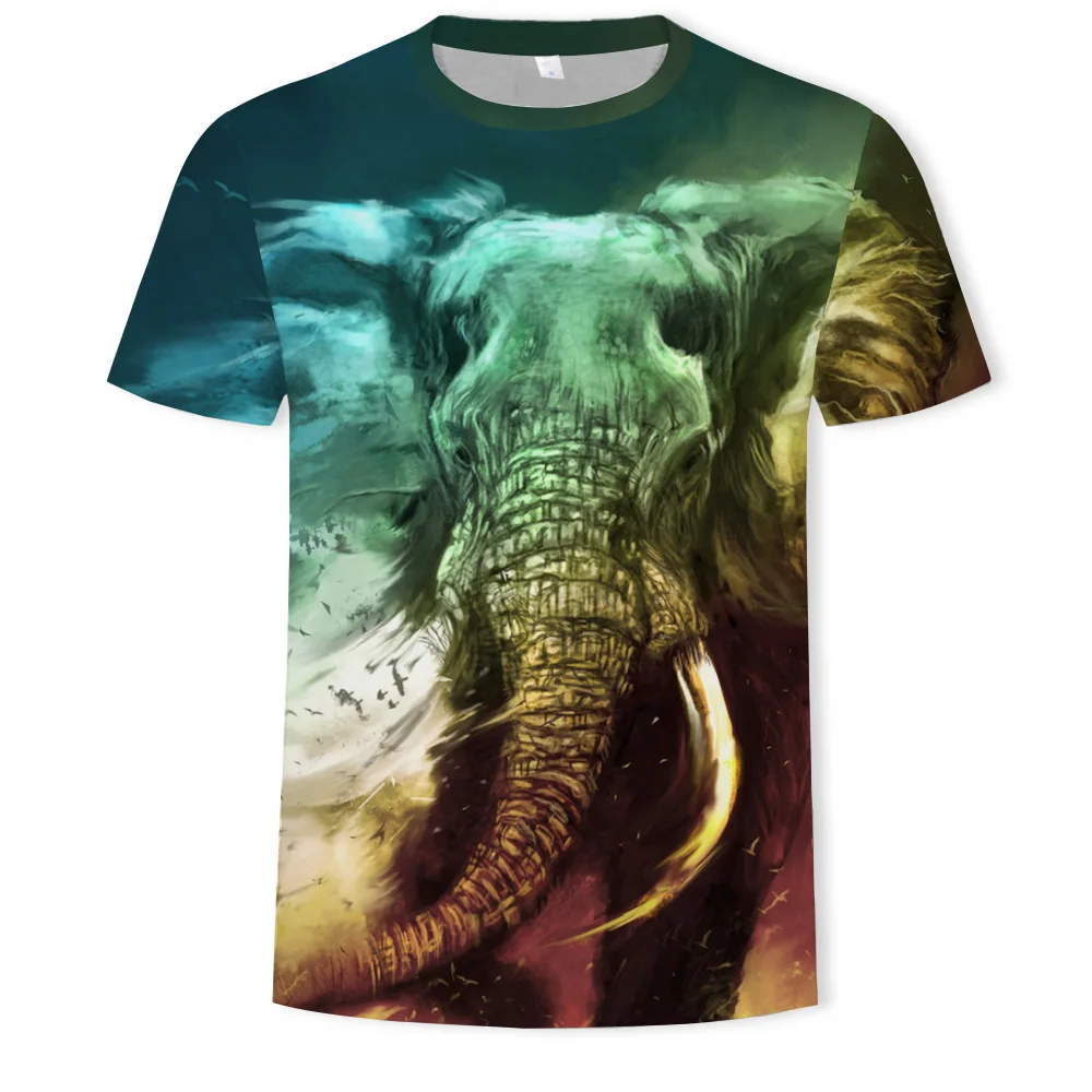 Custom Polyester Animal Lion Unisex T-Shirts Print 3d Printed Men Oversize T-Shirt 3d Print 100% Polyester Man T Shirt