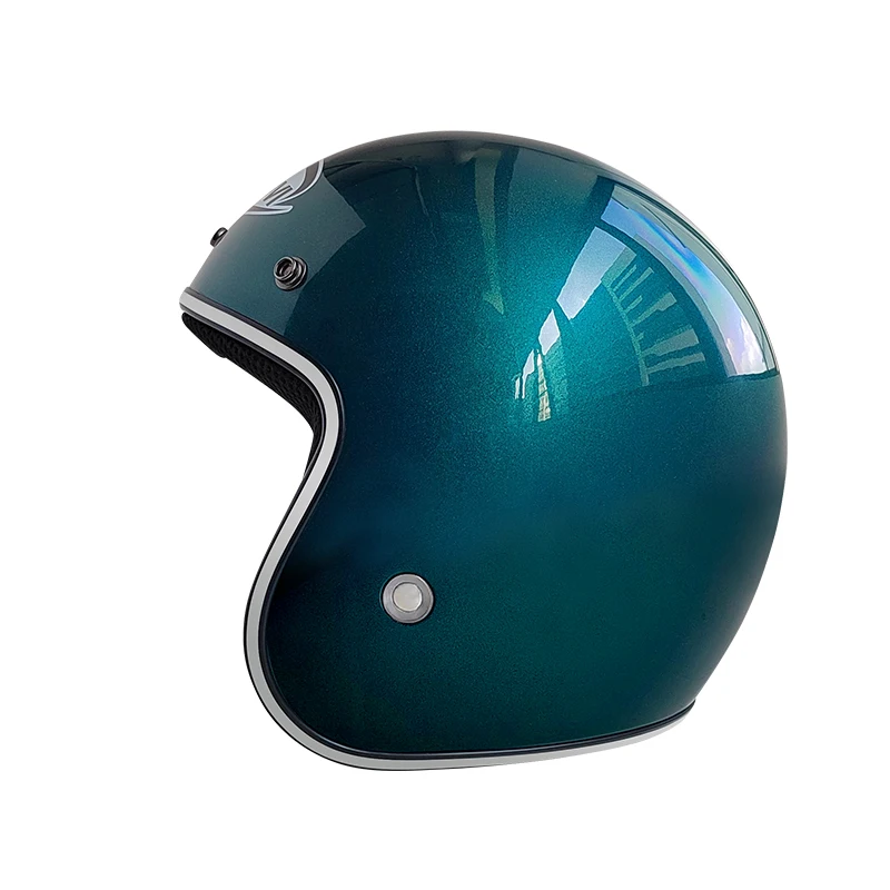 Wholesale Vintage High-Performance Fiberglass Vintage 3/4 Motorcycle Helmets