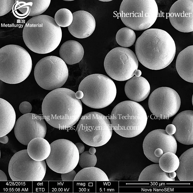 High Purity Metal Plasma Spheroidized 99.9% 60-200 mesh Spherical Cobalt