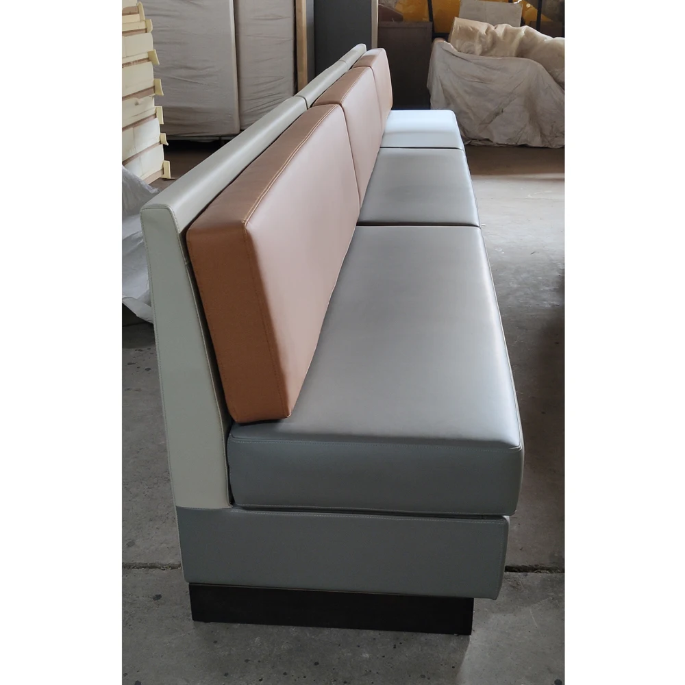 High back restaurant bar sofa booth leather booth sofa