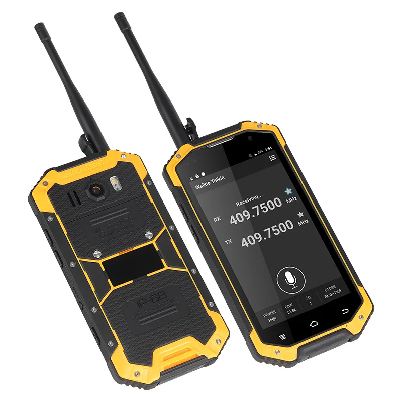 Разблокированный смартфон 2 Вт Walkie Talkie 13 МП 4400 батарея прочный телефон Android 4 7 дюймов IPS DMR UHF VHF