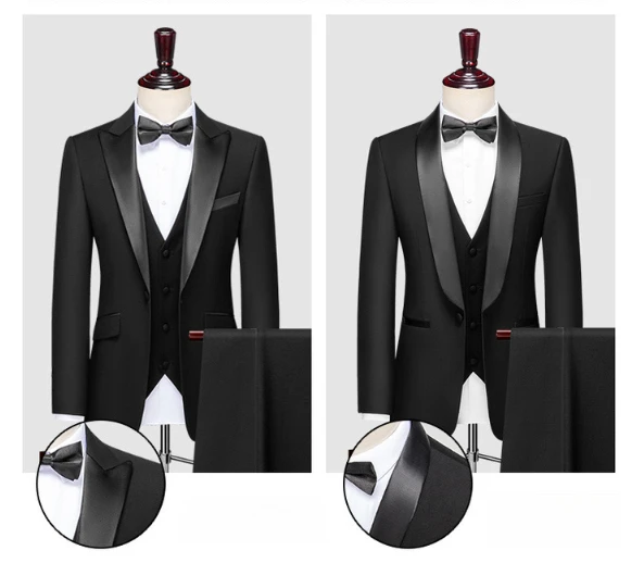 Designer wedding suits for men photo mens high quality slim fit wool  fashion suit