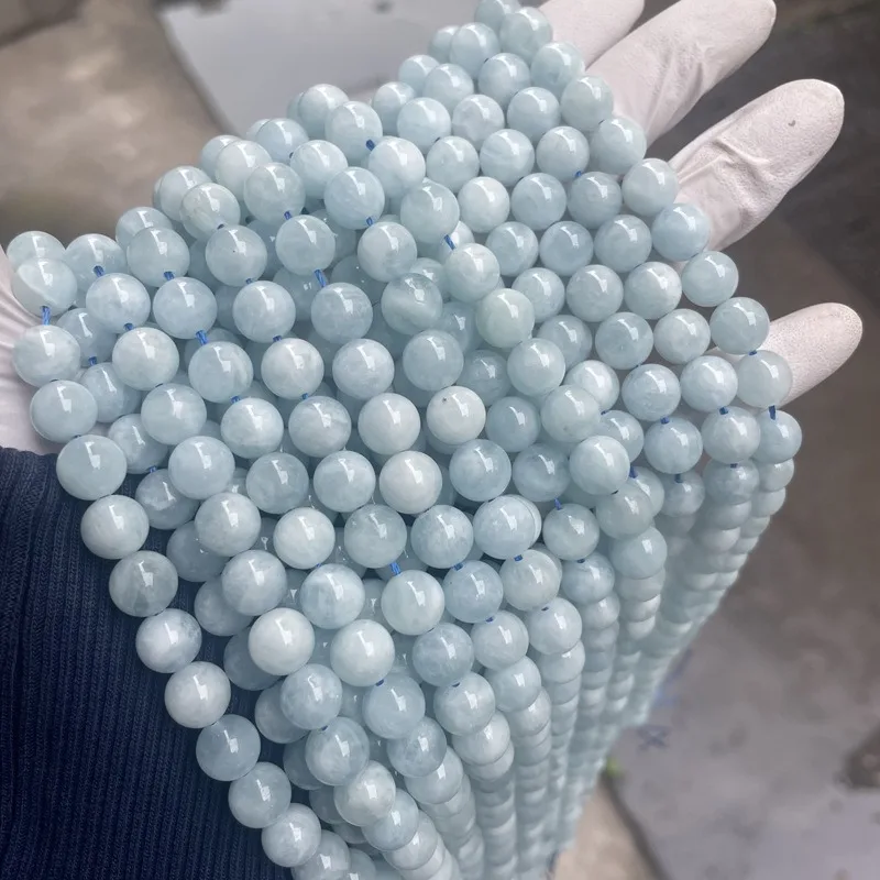 SPECIAL OFFER! AAA Natural Aquamarine Stone Beads 4mm 6mm 8mm 9mm 10mm 12mm Gorgeous Clear Blue Aquamarine Gemstone Strand