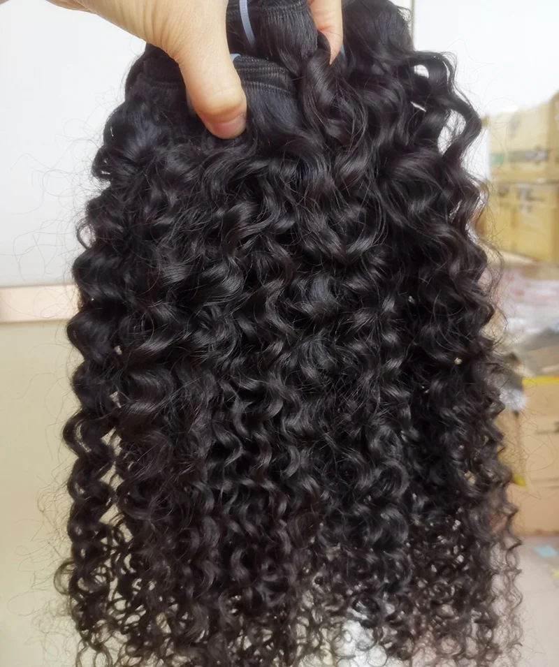 100% Raw curly hair weft, 100% cuticle aligned curly hair unprocessed, raw hair vendor supplier, easy to be bleached 613