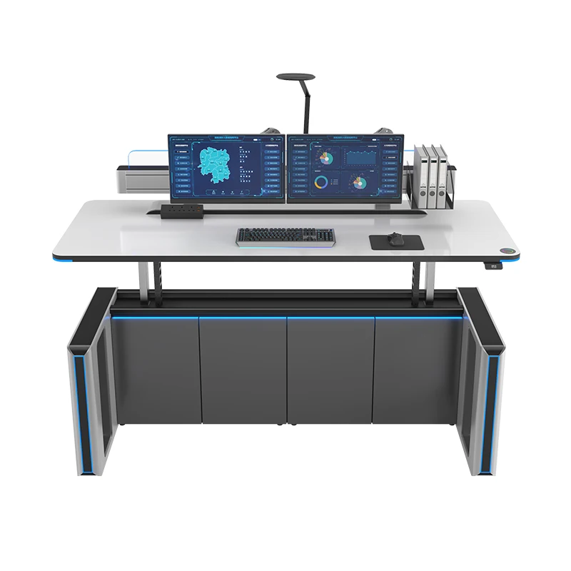 Height-Adjustable Control Room Furniture - Easy Adjustment for Optimal Comfort E002