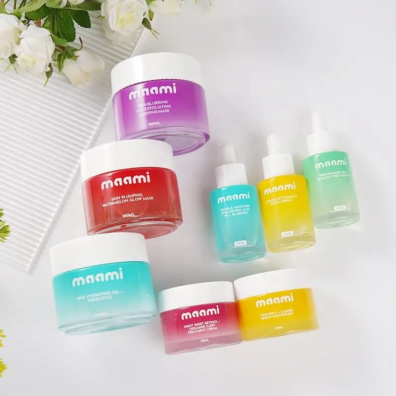 Moisturizing Cleanser Facial Skin Care Set Mask Whitening Anti Aging Cream Natural Lightening Serum For Face Care