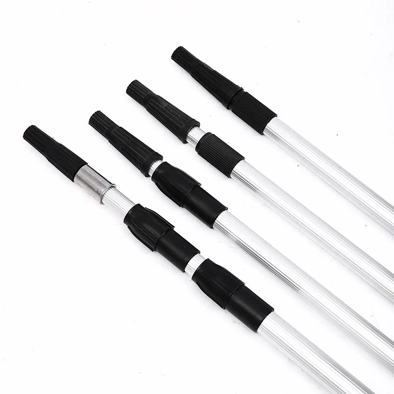 customized metal thread connector  paint roller Aluminum pole 2 sections 3meters extension pole