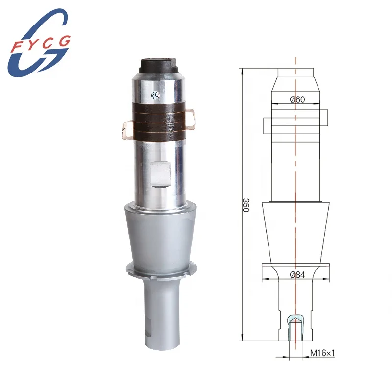 1500 Вт 15 кГц высокомощный Ультразвуковой Сварочный преобразователь с усилителем для пластикового сварочного