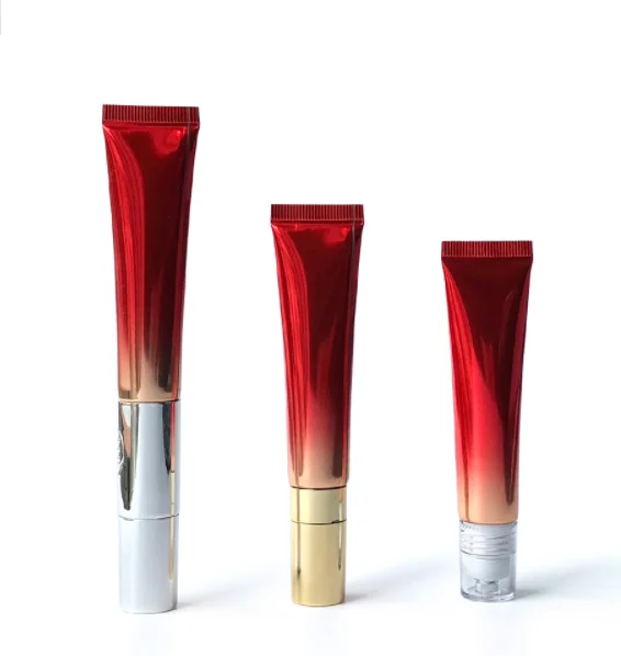 Luxury 20ml Plastic Tubes Eye Cream Soft Tubes Cosmetic Tube Flip Lid Sunscreen/night Serum with Roller