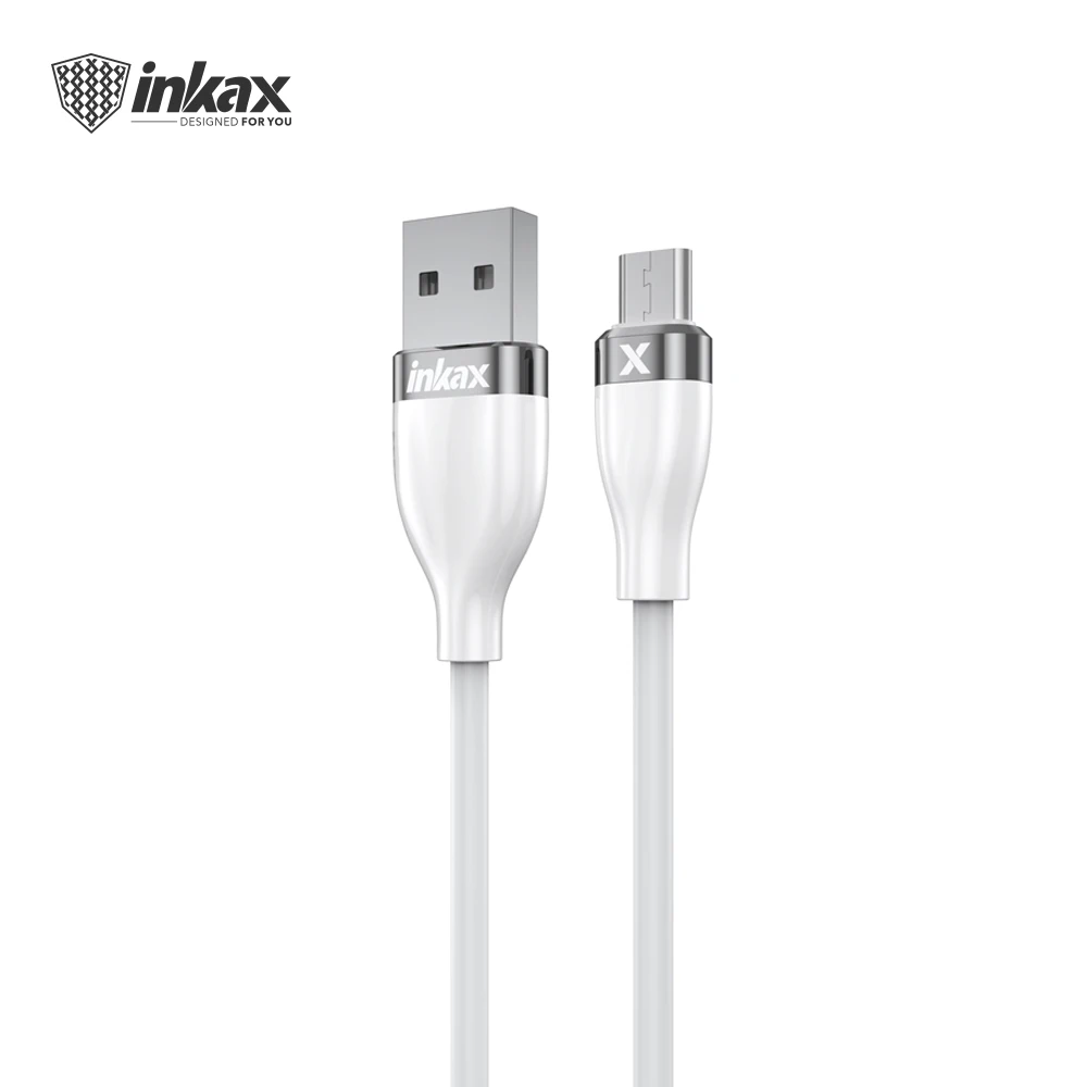 Горячая Распродажа inkax CK-76 usb-кабель для зарядки из силикагеля и металлический коннектор адаптер объектива камер Micro iphone Тип c скорость передачи данных кабель