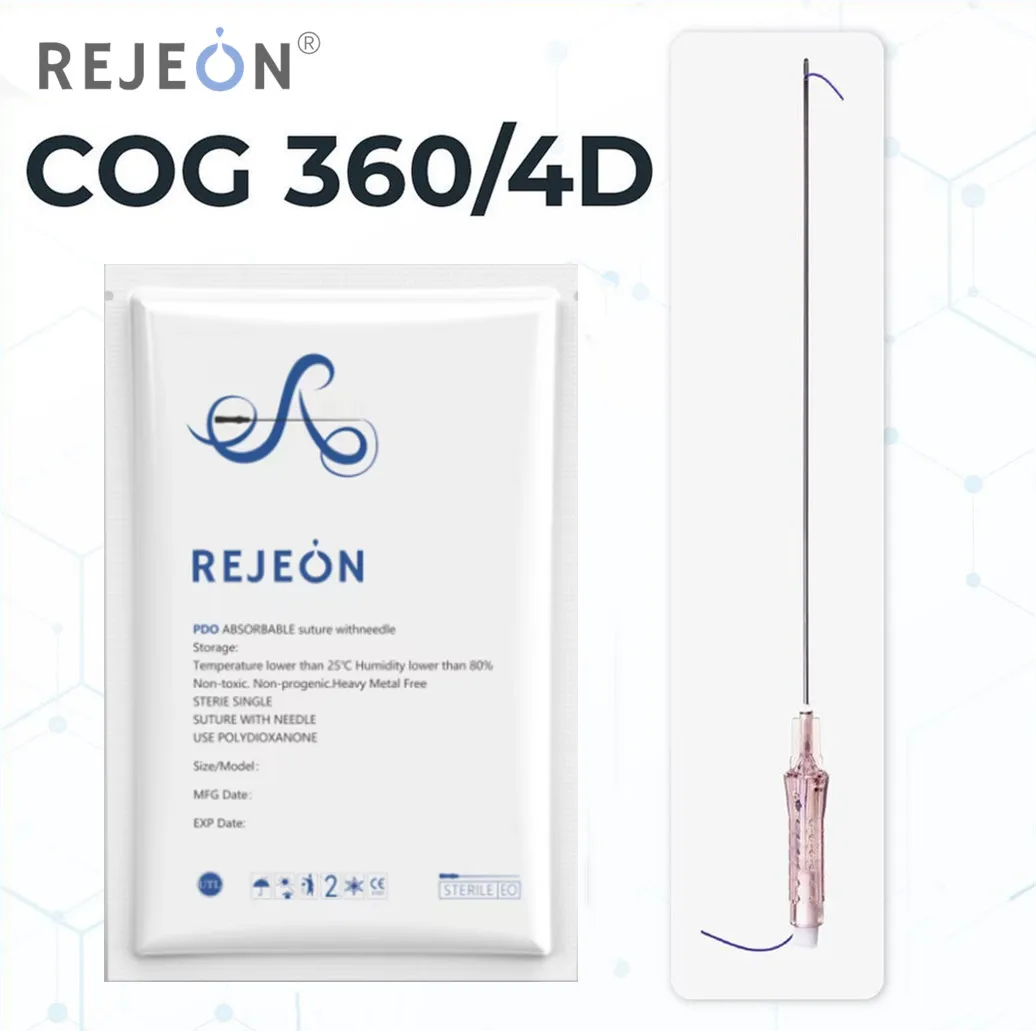 Beauty Ultra V Lift 18g 100mm Blunt W Thread Fios De Wires Lift Barbed Threads Cog 4d Pdo Lift