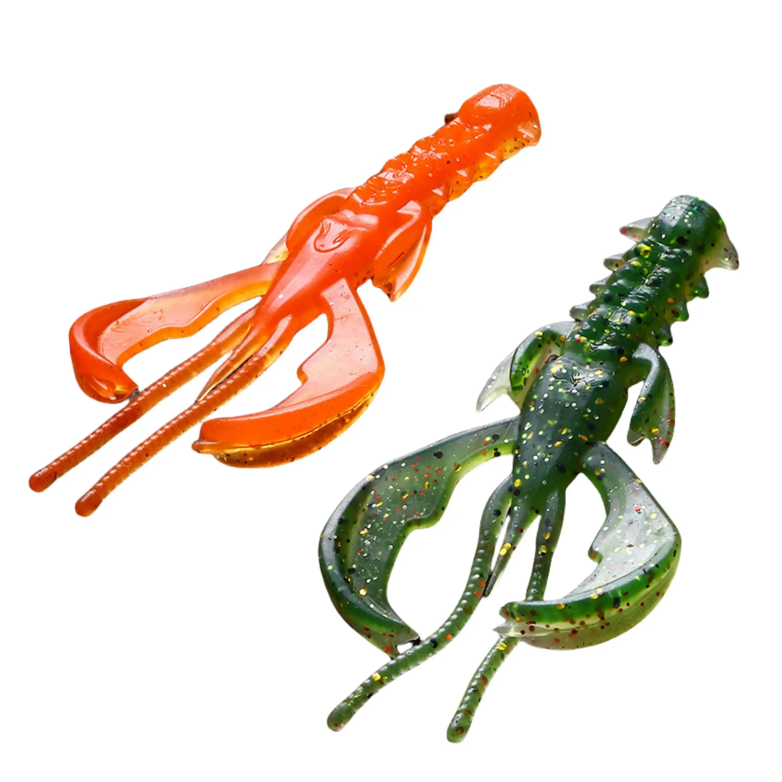 New 8cm 3g Agile Shrimp TPR Floating Craw Soft Fishing Lure Lobster Soft Plastic Salted UV Attractive Salt Bass Trout