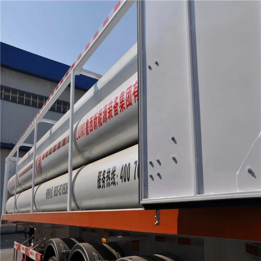 Factory Direct Supply 40Ft 10Tube Gas Container Tank, CNG Steel Cylinder Cascade with Compressed Natural Gas