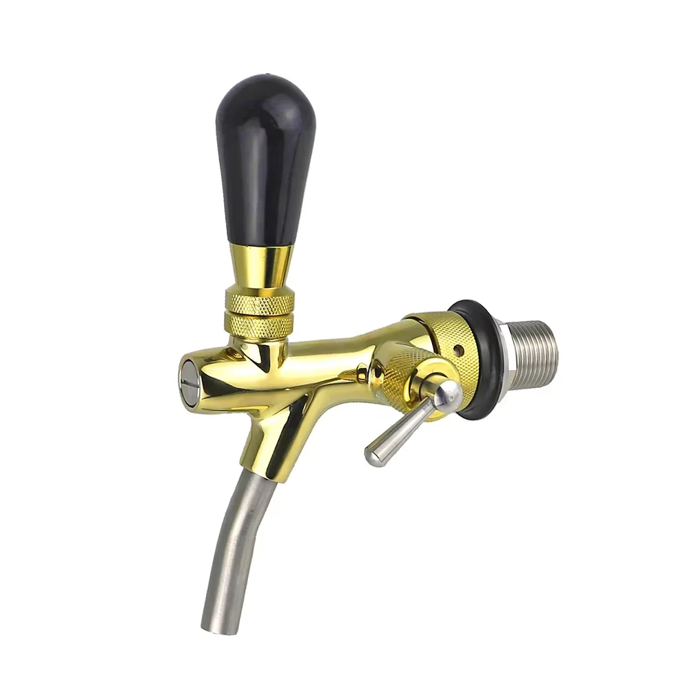 PVD Adjustable Stainless Steel Draft Beer Tower Tap Dispenser with Faucet and Shank