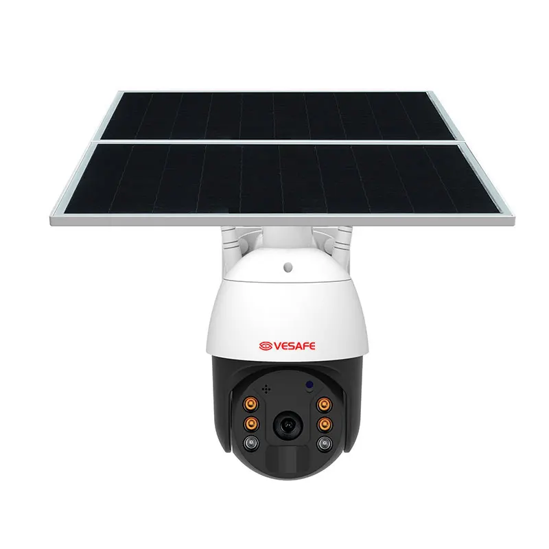 Vesafe 20W Solar Panel WiFi outdoor 4G Wireless Dome full color night vision Surveillance Cameras