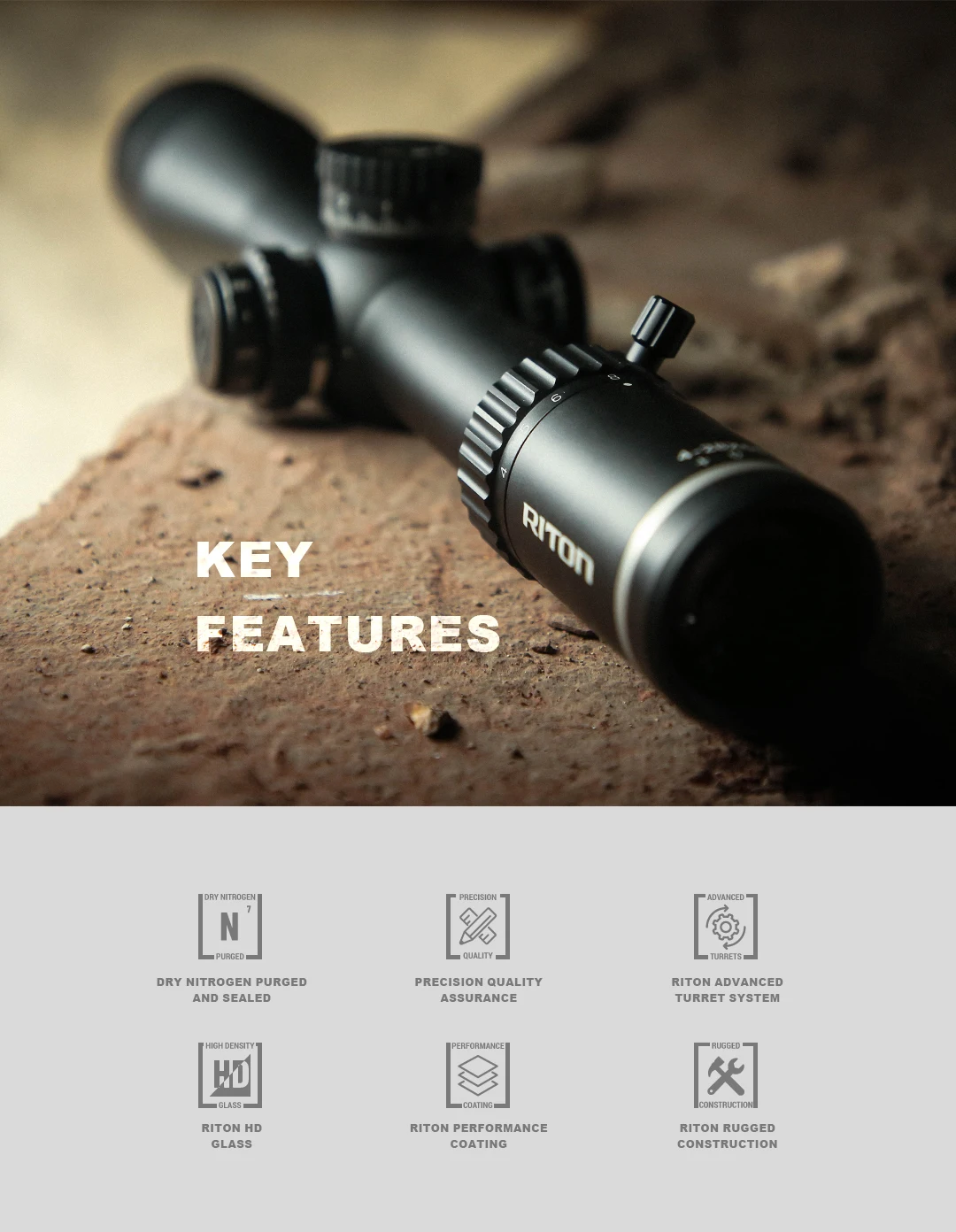 RITON 5 CONQUER 4-28x56 FFP Illumination Optics 34mm Main Tube Hunting Scope High Ending Zero Stop Scopes & Accessories