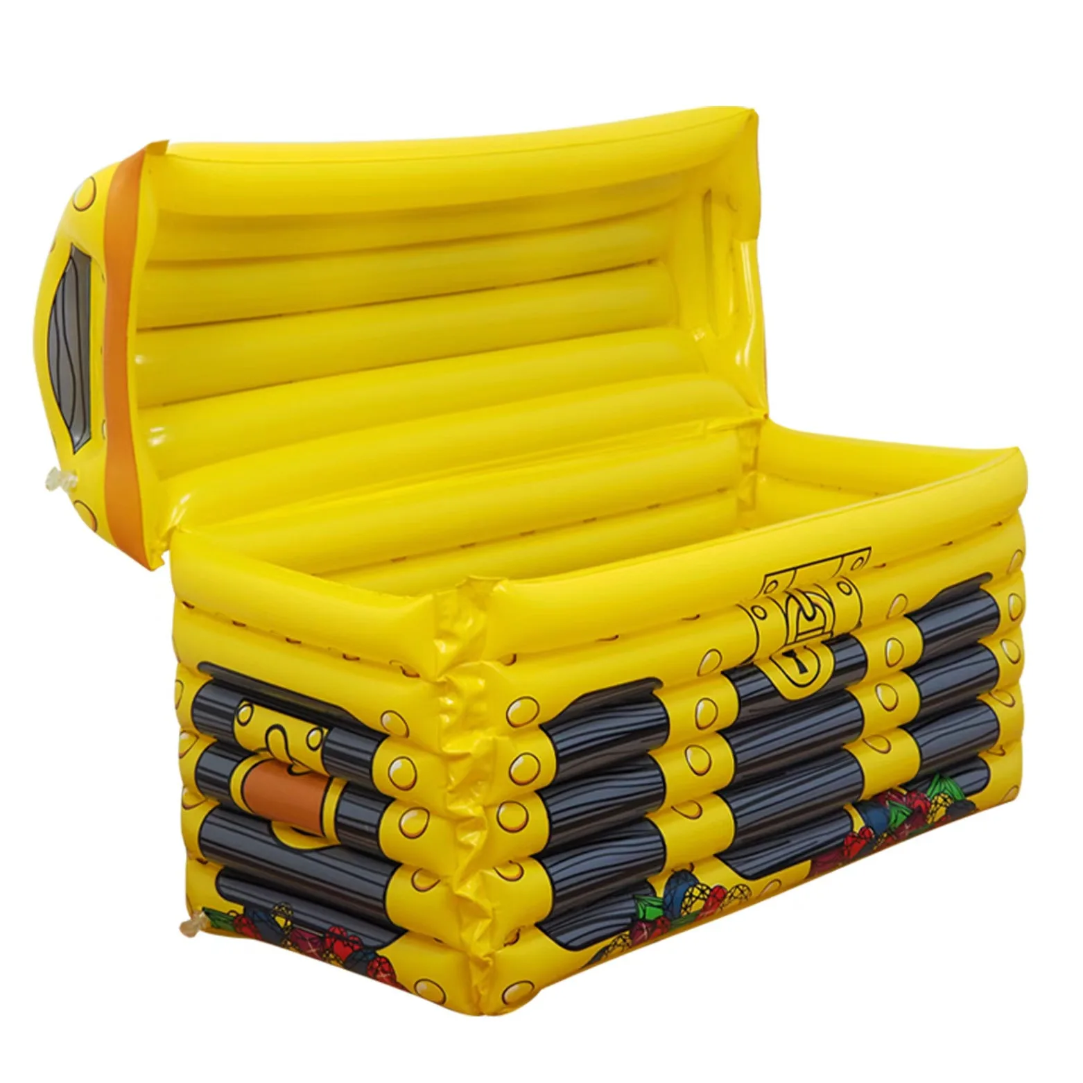 2024 New Inflatable blue Square Ice Bucket Drink Bottle Beer Can Holder Inflatable China Ice Cooler Ice Bucket price