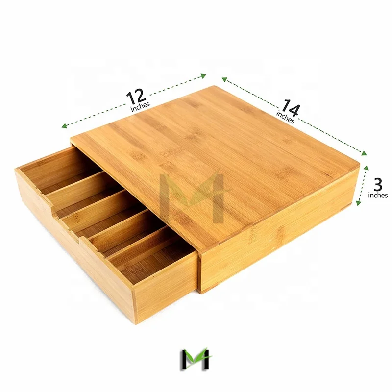 bamboo k cup holder storage drawer espresso coffee pod holder tea bag organizer for Kitchen