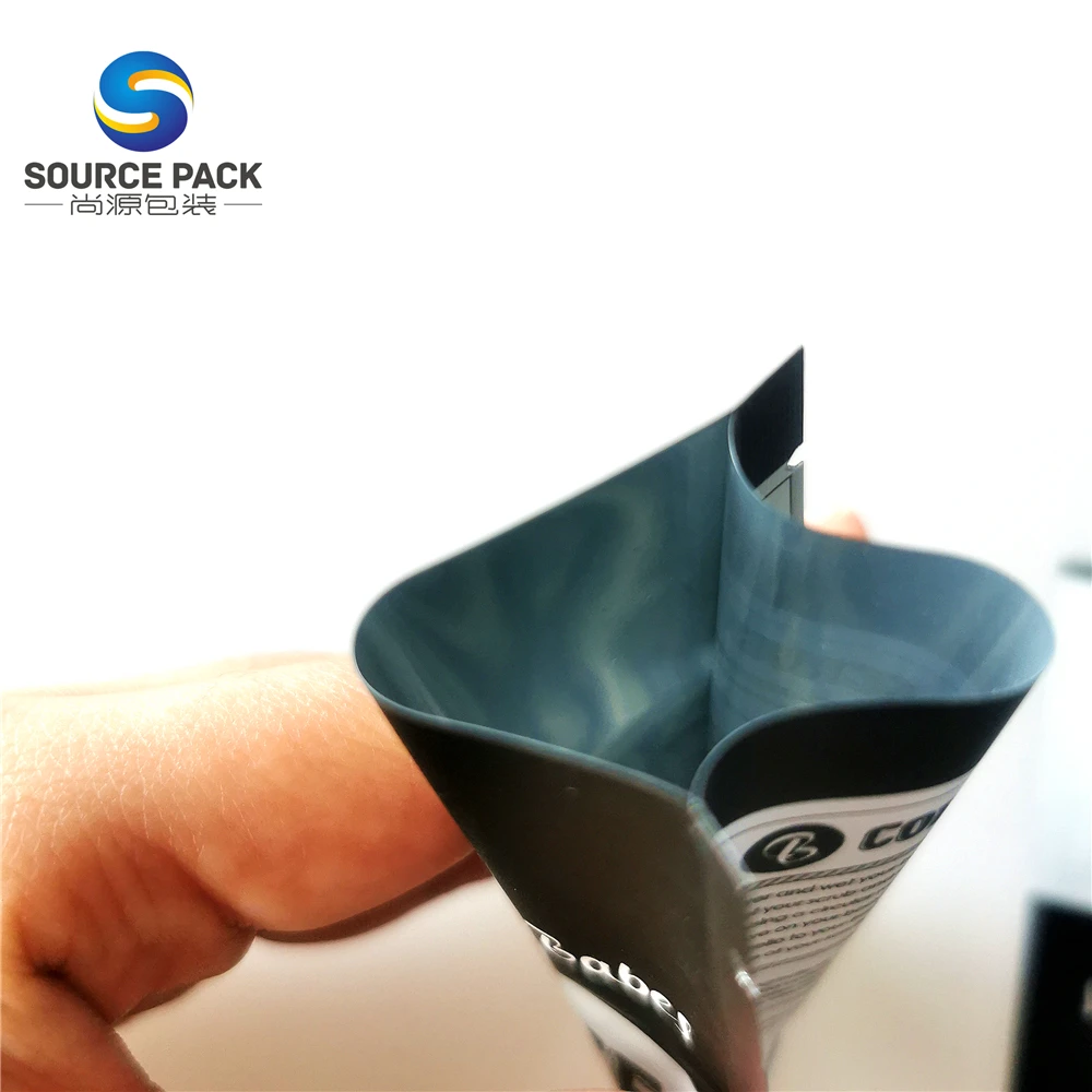 cosmetic cream sample packaging green tea coffee sachet bags