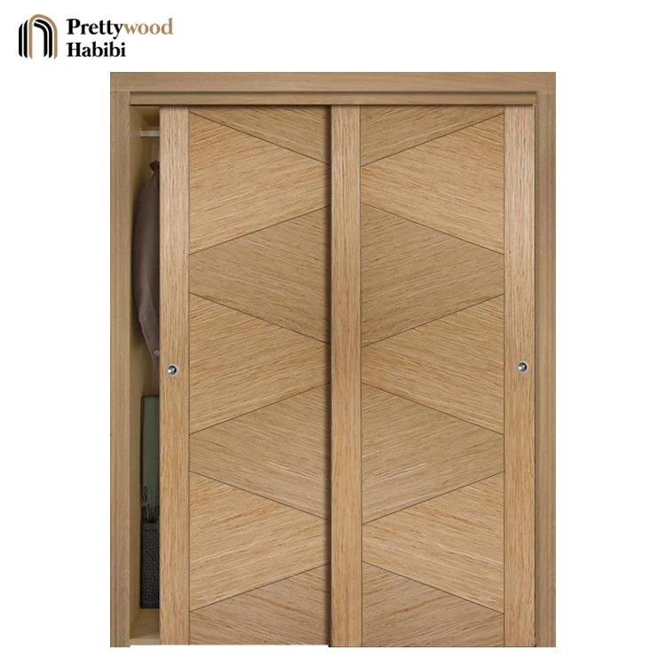 Prettywood интерьер жилого дома современный дизайн раздвижная дверь шкафа для спальни