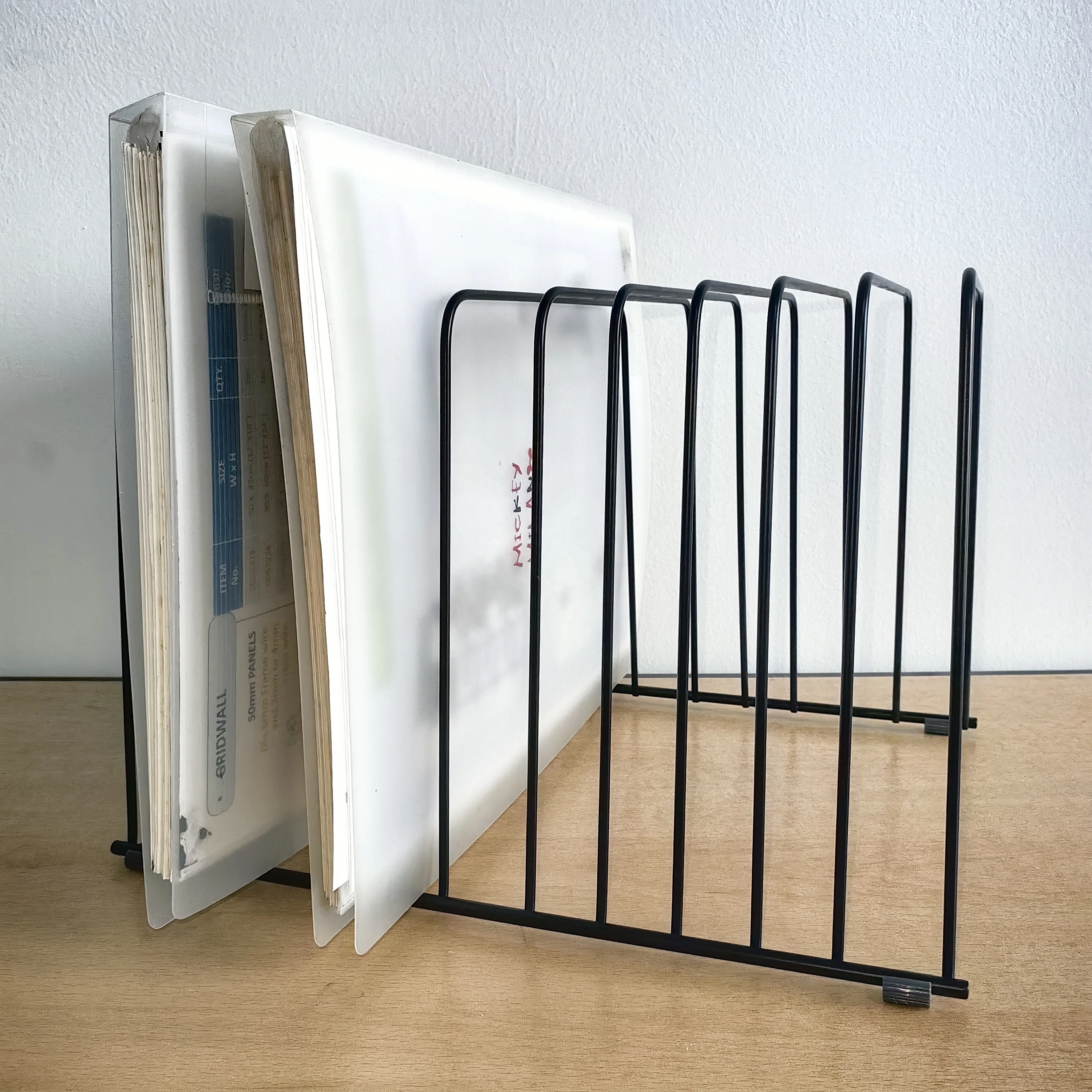 11 Divided Metal Wire  Office File Rack
