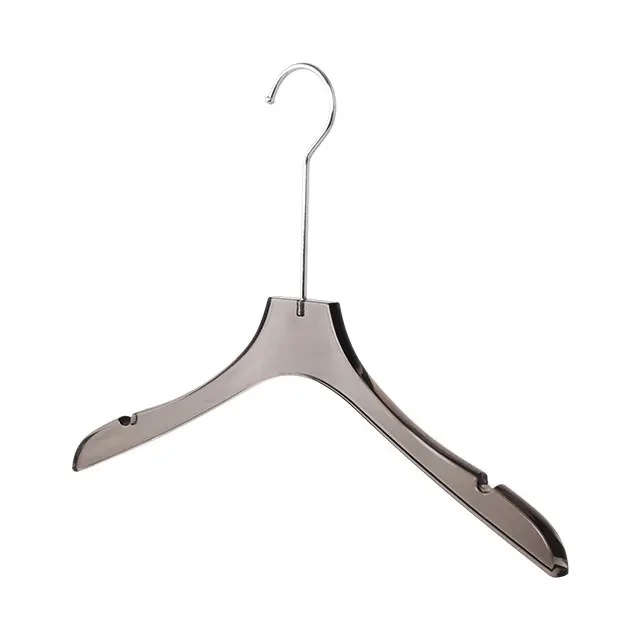 acrylic hanger dress transparent Mall laundromat laundry hangers custom Grey clear coat Brand clothing store hanger