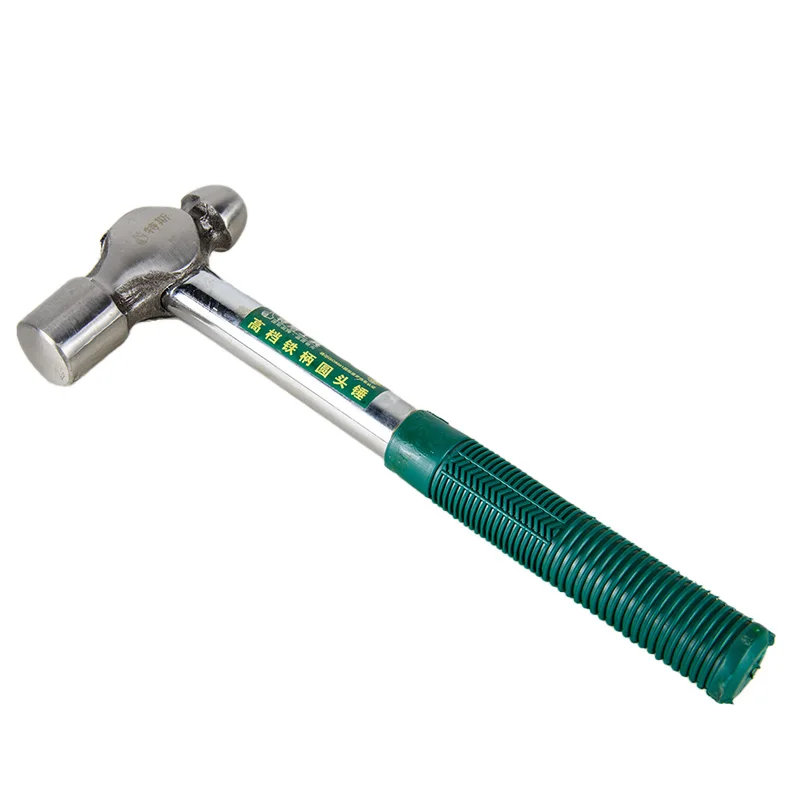 High end iron handle round head hammer