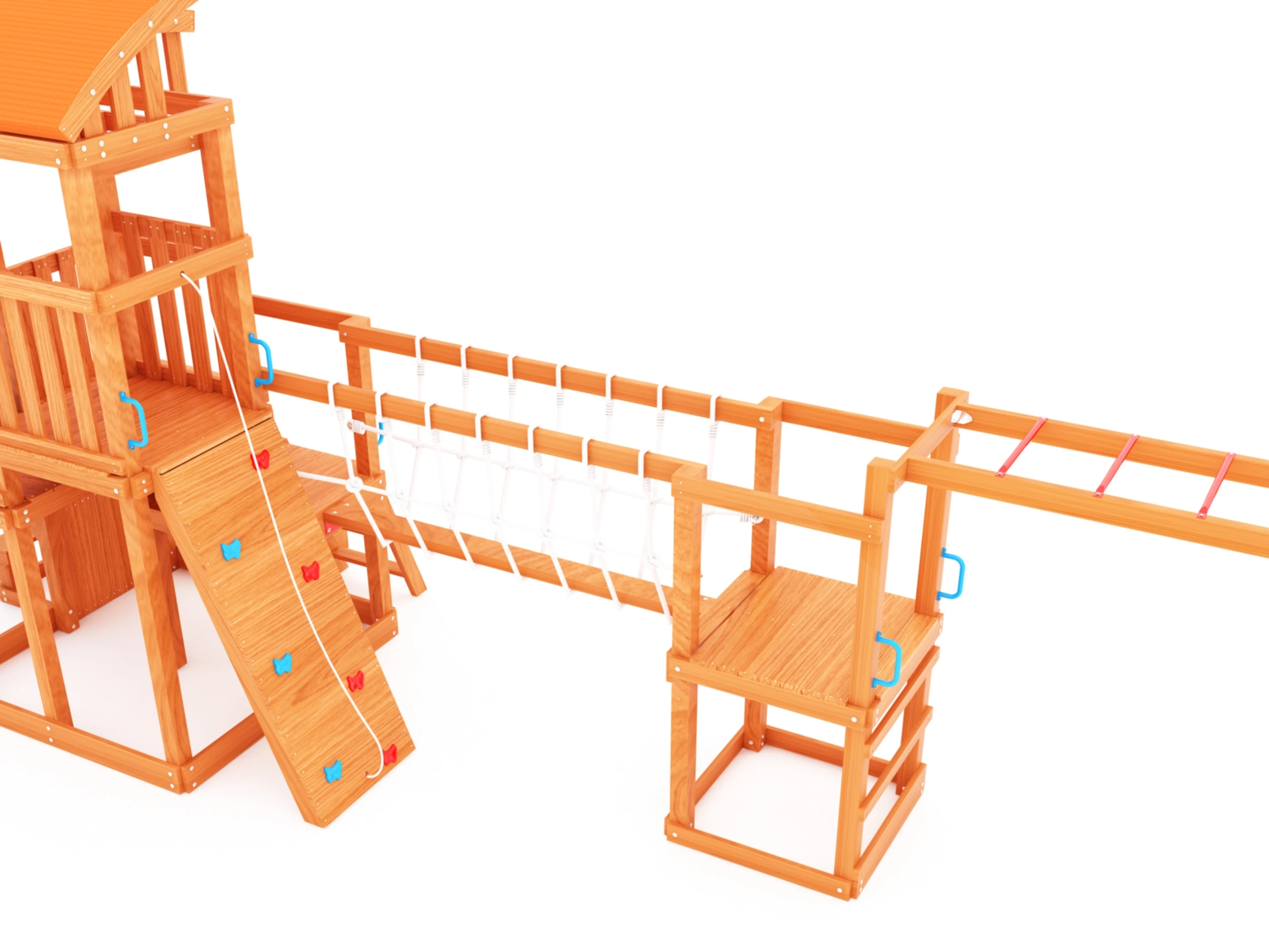 Backyard Real Wood Advantures China Cedar Outdoor Wooden Children Swing Set Playground Outdoor