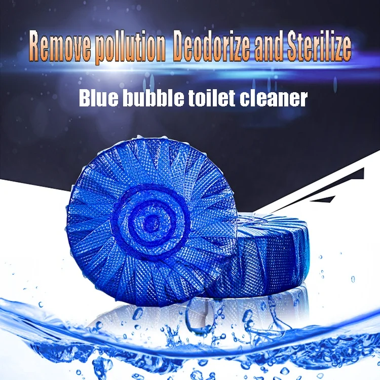 Classic style Toilet air freshener 50g toilet cleaning ball sterilization deodorant blue bubble