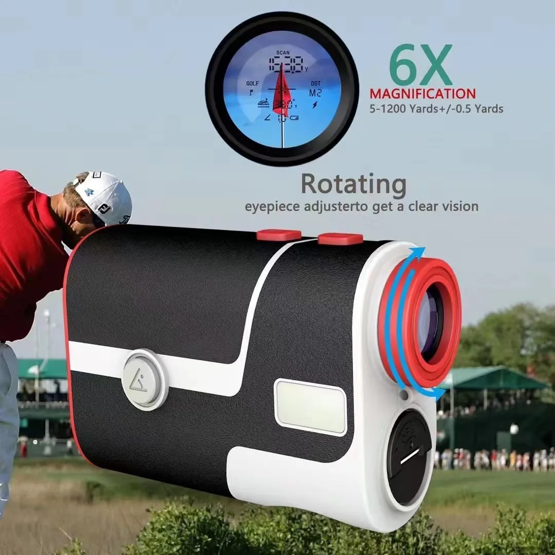 oem odm  Professional new design rangefinder golf club rangefinder flag lock vibration slope compensation Scan Speed hunting