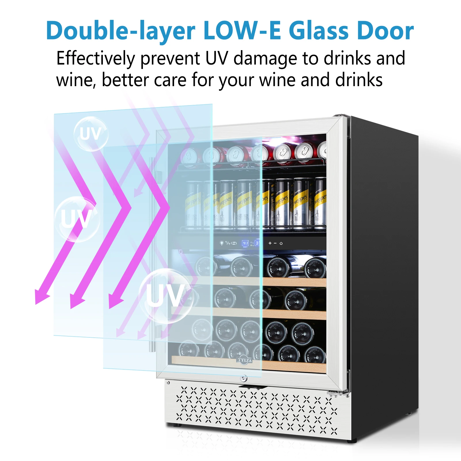 Wholesale Customizable Beverage Cooler Fridge 150L Single-zone Beer Fridge Foam Door Wine and Beverage Coolers