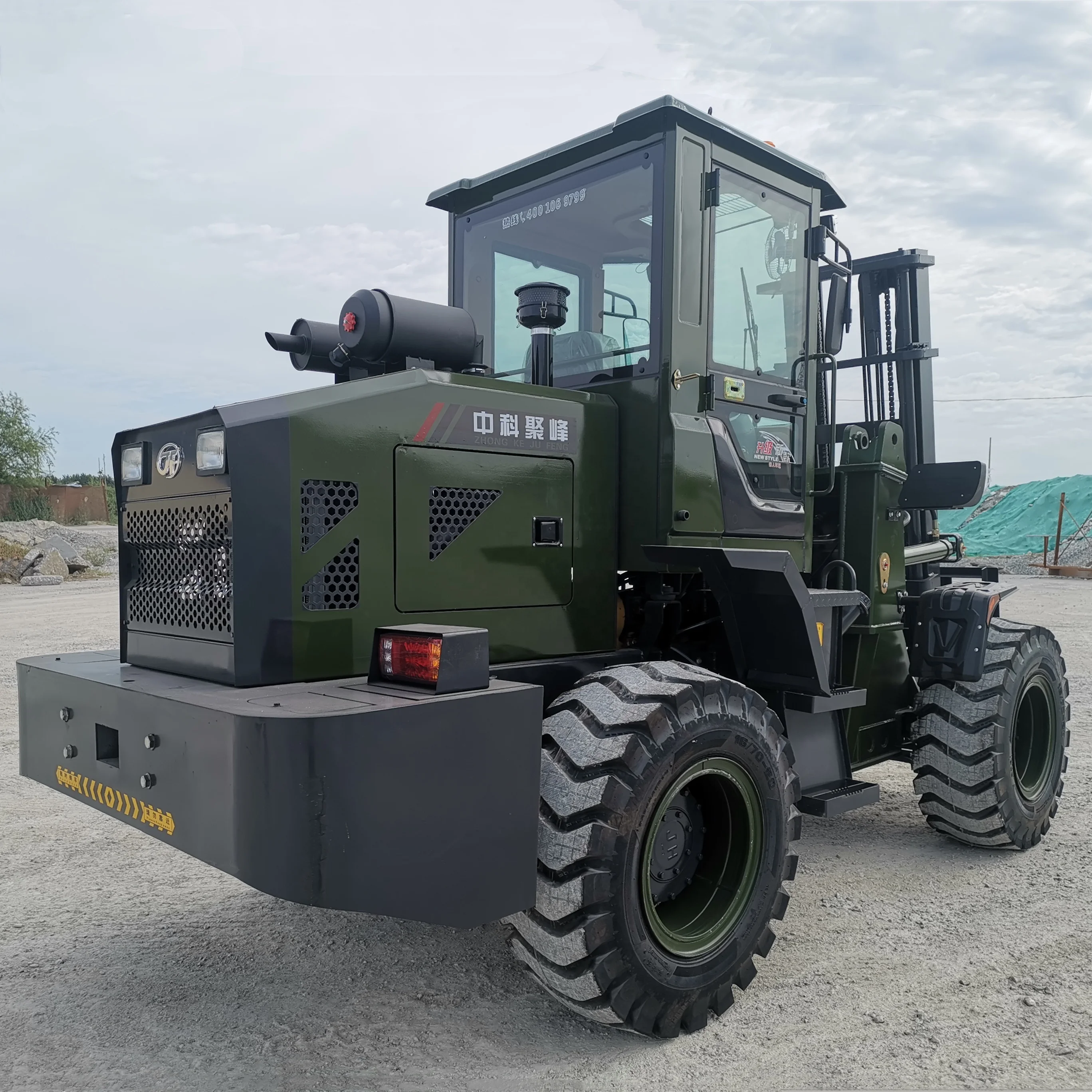 TERRAIN FORKLIFT MODEL CPCY30 ROUGH TERRAIN FORKLIFT 3 Ton FRONT ALL Diesel Engine Medium Wheel Side Reducer Driving Axle 3000mm