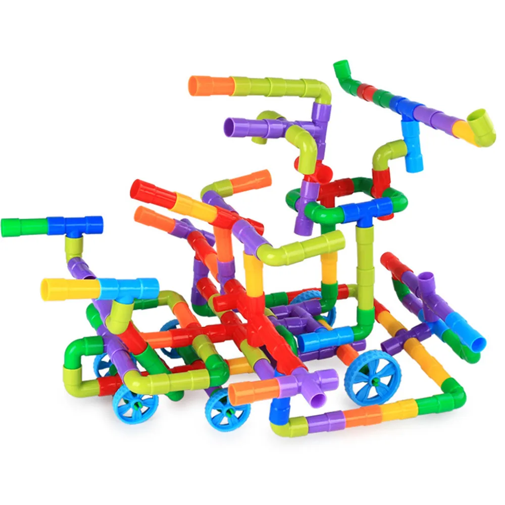 Конструктор водопроводный «сделай сам», развивающая игрушка, туннель для просвечивания труб, дизайнерские игрушки для детей