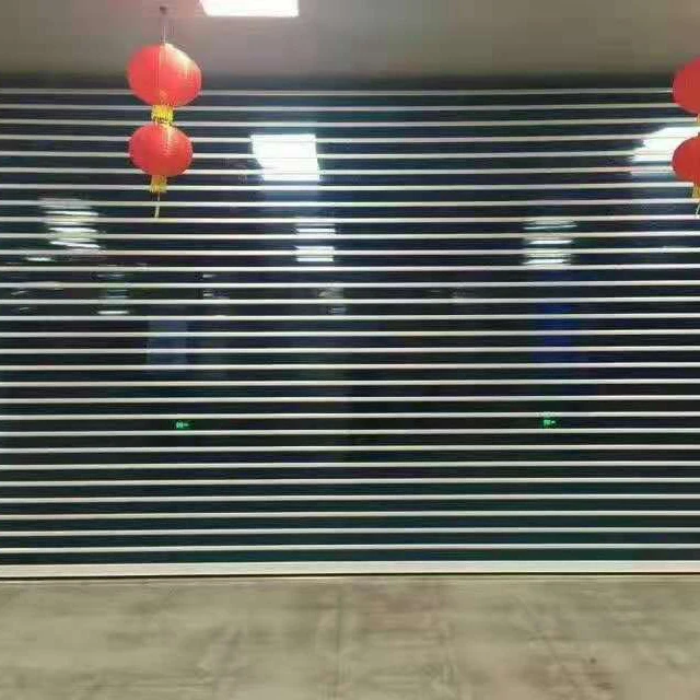 Commercial Transparent Polycarbonate Folding Sliding Door For Shop Aluminum Pvc Security Doors