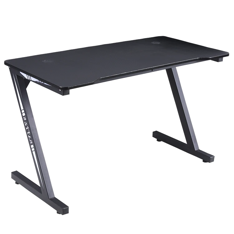 Free Sample Atlanta Black R2s Pc Computer Office Custom Desks Table Gaming Desk With Led