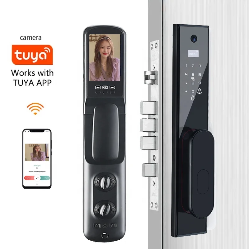 kaadas Safety Tuya smart Locks Camera new intelligent automatic Tuya Fingerprint Door Lock