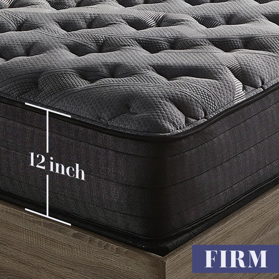 12 inch hybrid firm Queen twin Euro Pillow Top Hotel  gel  Memory Foam Natural Latex  In A Box Bed Pocket Spring bed Mattresses