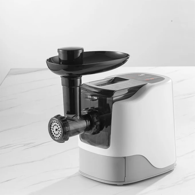 Hot Sale 260 W 500 Gram Capacity Plastic Automatic Ramen Noodle Making Machine With Meat Grinding Accessory